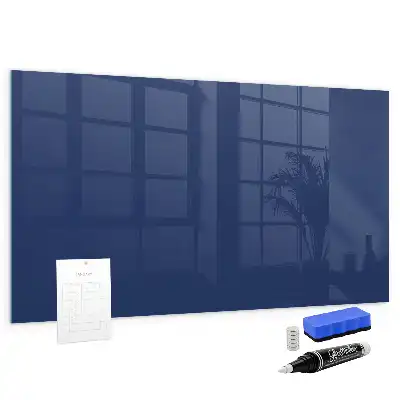 Quadro magnético de apagar a seco na cor azul