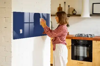 Quadro magnético de apagar a seco na cor azul