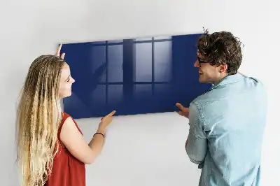 Quadro magnético de apagar a seco na cor azul