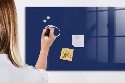 Quadro magnético de apagar a seco na cor azul