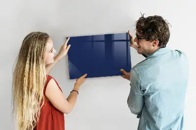 Quadro magnético de apagar a seco na cor azul