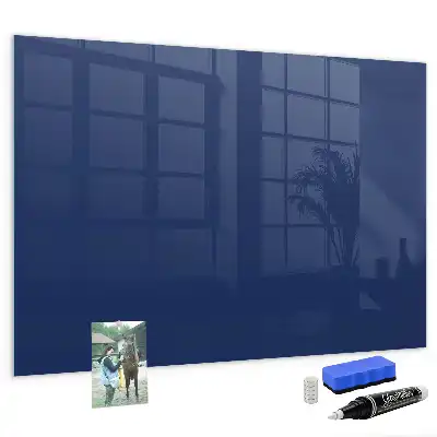Quadro magnético de apagar a seco na cor azul
