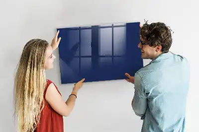Quadro magnético de apagar a seco na cor azul