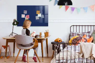 Quadro magnético de apagar a seco na cor azul