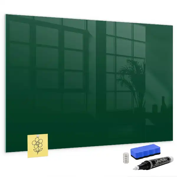 Quadro magnético com caneta na cor verde-garrafa
