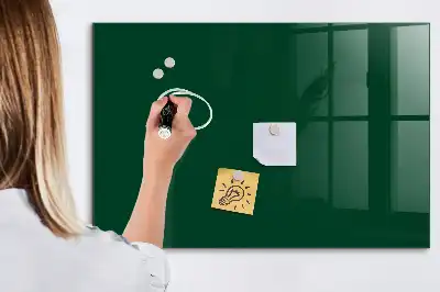 Quadro magnético com caneta na cor verde-garrafa