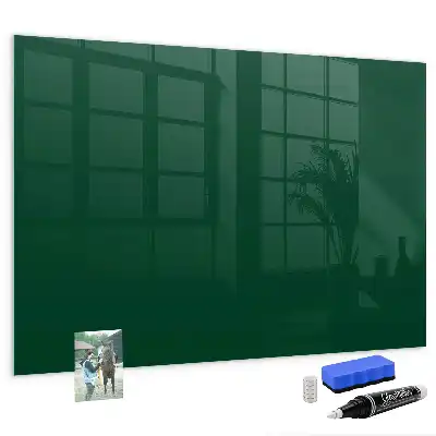 Quadro magnético com caneta na cor verde-garrafa
