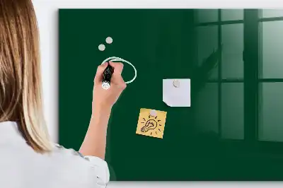 Quadro magnético com caneta na cor verde-garrafa