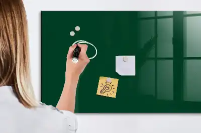 Quadro magnético com caneta na cor verde-garrafa