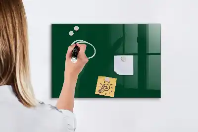 Quadro magnético com caneta na cor verde-garrafa