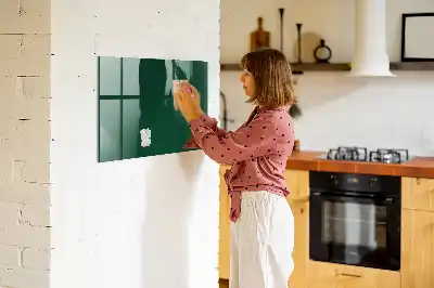 Quadro magnético com caneta na cor verde-garrafa