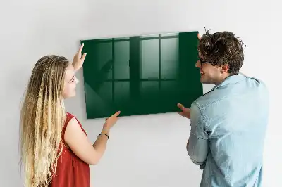 Quadro magnético com caneta na cor verde-garrafa