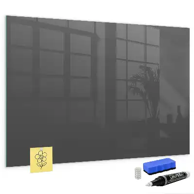 Quadro magnético de apagar a seco na cor cinza
