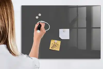 Quadro magnético de apagar a seco na cor cinza