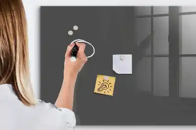 Quadro magnético de apagar a seco na cor cinza