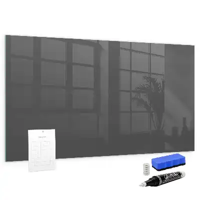 Quadro magnético de apagar a seco na cor cinza
