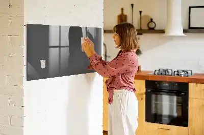 Quadro magnético de apagar a seco na cor cinza