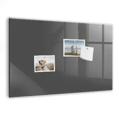 Quadro magnético de apagar a seco na cor cinza