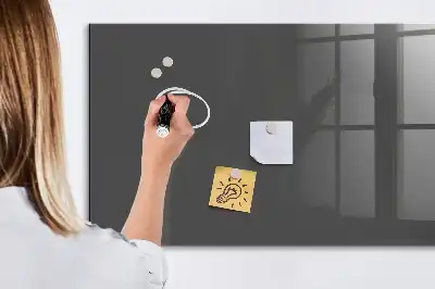 Quadro magnético de apagar a seco na cor cinza