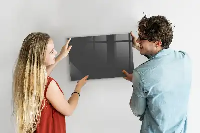 Quadro magnético de apagar a seco na cor cinza