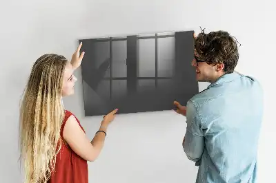 Quadro magnético de apagar a seco na cor cinza
