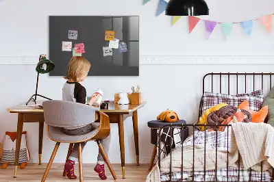 Quadro magnético de apagar a seco na cor cinza