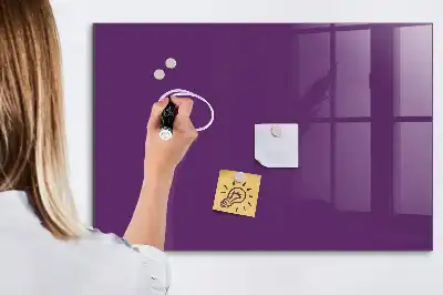 Quadro magnético com caneta na cor roxa