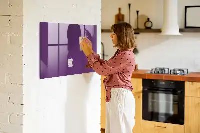 Quadro magnético com caneta na cor roxa