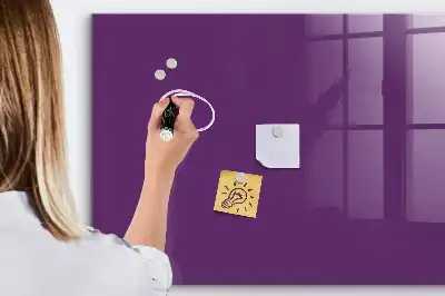 Quadro magnético com caneta na cor roxa