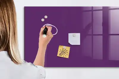 Quadro magnético com caneta na cor roxa