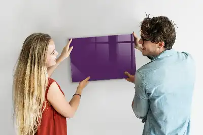 Quadro magnético com caneta na cor roxa