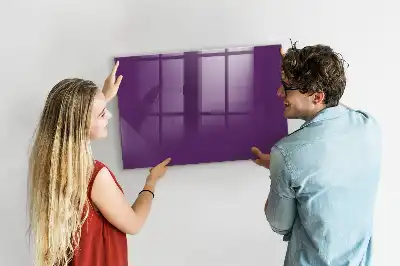 Quadro magnético com caneta na cor roxa
