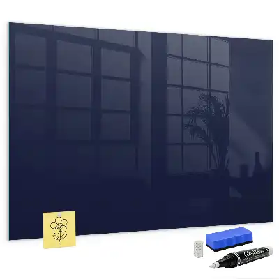 Quadro magnético de apagar a seco na cor azul-marinho escuro
