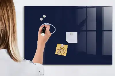 Quadro magnético de apagar a seco na cor azul-marinho escuro