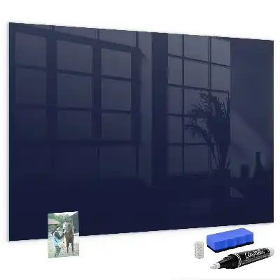 Quadro magnético de apagar a seco na cor azul-marinho escuro