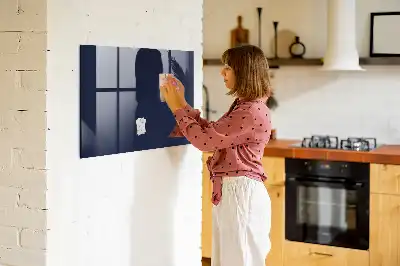 Quadro magnético de apagar a seco na cor azul-marinho escuro