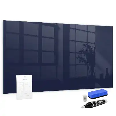 Quadro magnético de apagar a seco na cor azul-marinho escuro