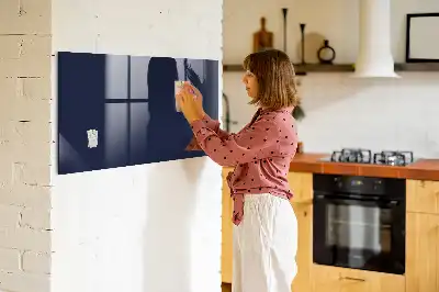 Quadro magnético de apagar a seco na cor azul-marinho escuro