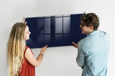 Quadro magnético de apagar a seco na cor azul-marinho escuro