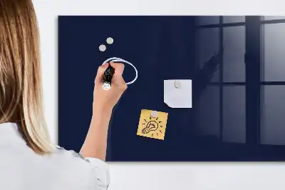 Quadro magnético de apagar a seco na cor azul-marinho escuro