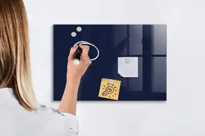 Quadro magnético de apagar a seco na cor azul-marinho escuro