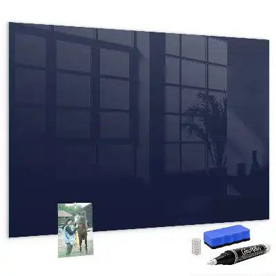 Quadro magnético de apagar a seco na cor azul-marinho escuro