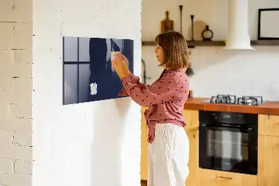 Quadro magnético de apagar a seco na cor azul-marinho escuro