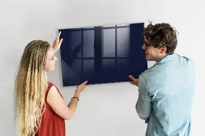 Quadro magnético de apagar a seco na cor azul-marinho escuro