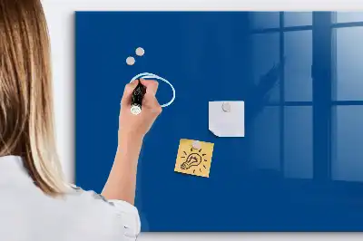 Quadro magnético com caneta azul-escuro