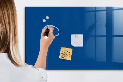 Quadro magnético com caneta azul-escuro
