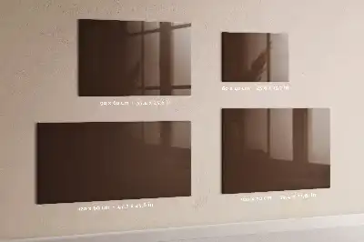 Quadro magnético de apagar a seco na cor marrom