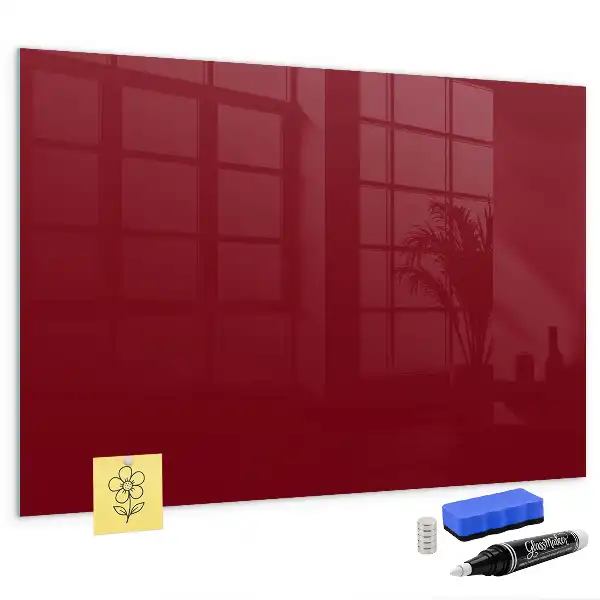 Quadro magnético de apagar a seco bordo