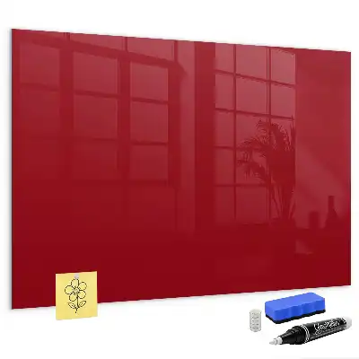 Quadro magnético com caneta na cor vermelha
