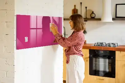 Quadro magnético de apagar a seco na cor rosa intenso